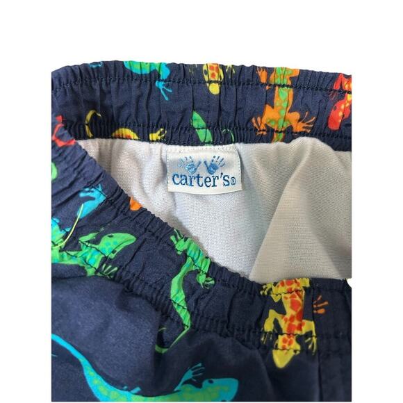 Vintage Carter’s Baby Boy 12 Month Swimsuit Trunk Bottoms Lizard Print - Picture 3 of 5